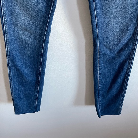 MADEWELL 10” High Rise Skinny Jeans Blue with Button Fly - Picture 7 of 14